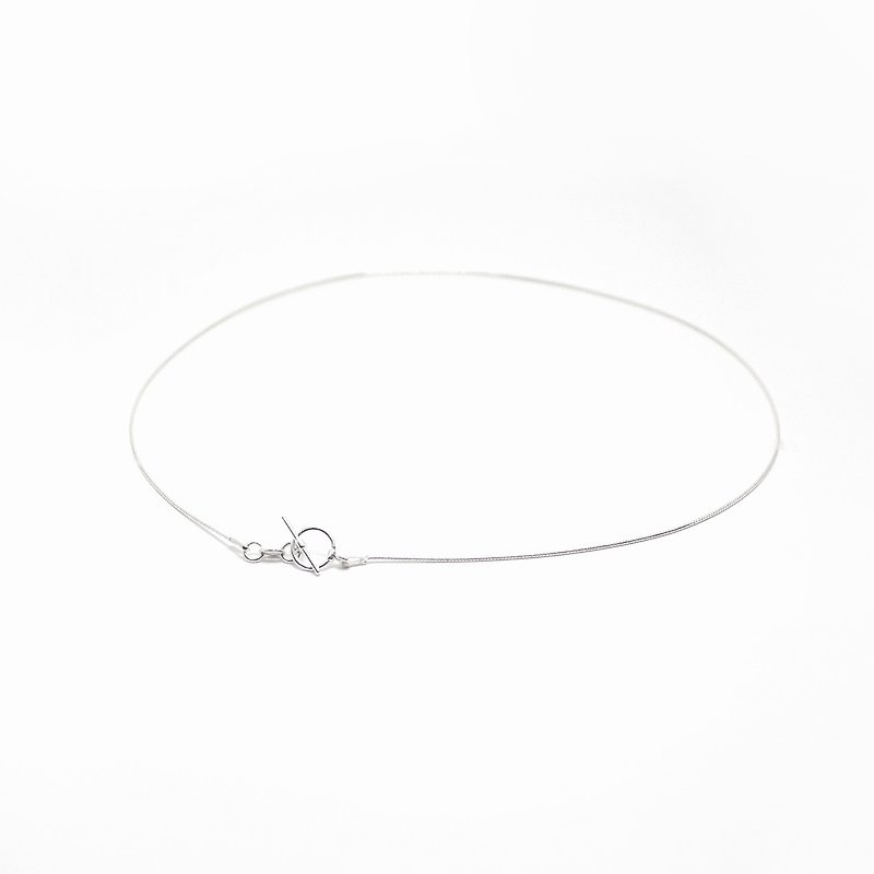 Pure Silver Personality Minimalist Necklace / Custom - สร้อยคอ - เงินแท้ สีเงิน