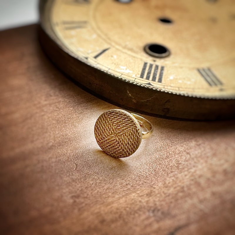 French 60s Vintage antique ring 1/4 - แหวนทั่วไป - ทองแดงทองเหลือง สีนำ้ตาล