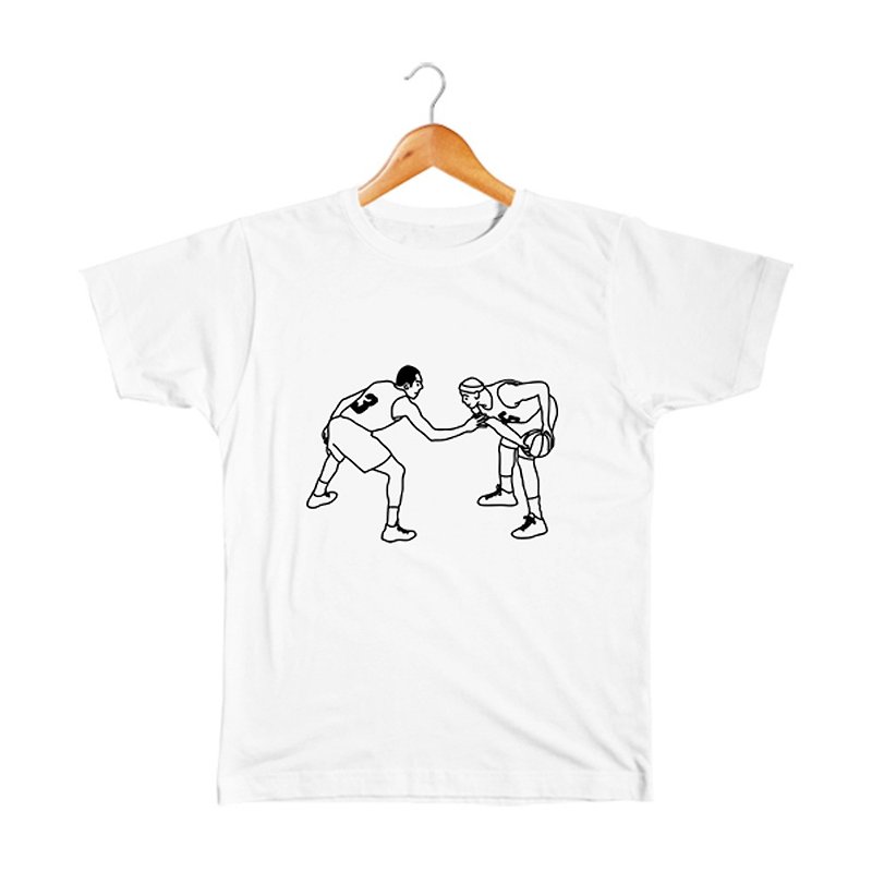 バスケ#1 キッズTシャツ - トップス・Tシャツ - コットン・麻 ホワイト