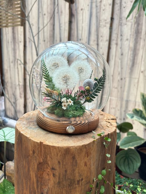 Floral Footprint studio 竹跡手創館 蒲公英之盅 夜燈 夢幻蒲公英 畢業禮物 新居 謝師禮