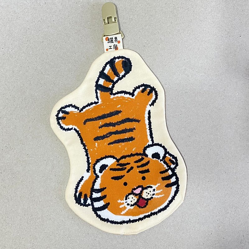 Cute Tiger Series | Styling Handkerchiefs | Lying Tigers | Tigers - Bibs - Cotton & Hemp Multicolor