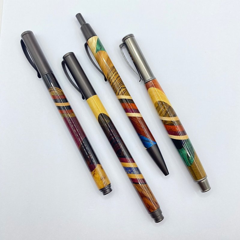 Yosegi brightening series pen - Rollerball Pens - Wood Brown