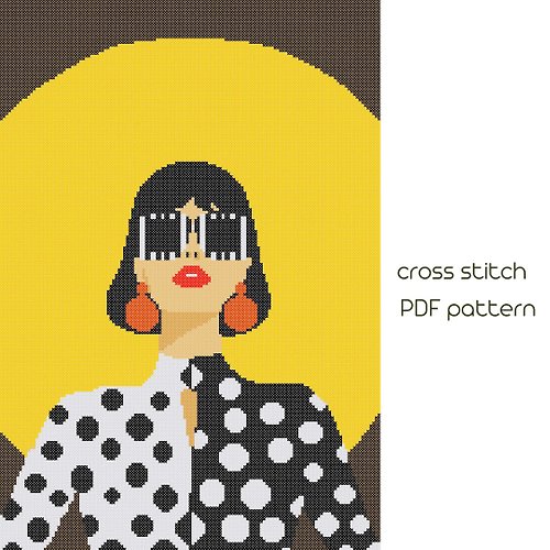NaraXstitch patterns 十字繡圖案 Pop Art cross stitch Cute cross stitch Contempory Modern cross stitch /2/