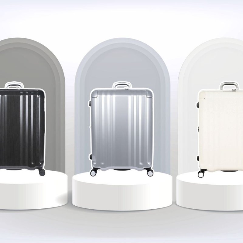 【A.L.I】28吋 Edge 一鍵即煞擴充型Hinomoto靜音輪行李箱 - 行李箱/行李喼 - 塑膠 多色