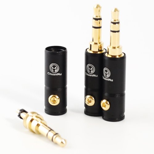 川木音箱 x ChuanMu Audio 3.5mm 鍍金插頭【川木】全新現貨【P110】3節立體聲 耳機 DIY接頭