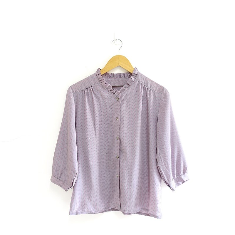 │Slowly│芋见-古着衫│vintage. Retro. Literature. Made in Japan - Women's Shirts - Polyester Multicolor