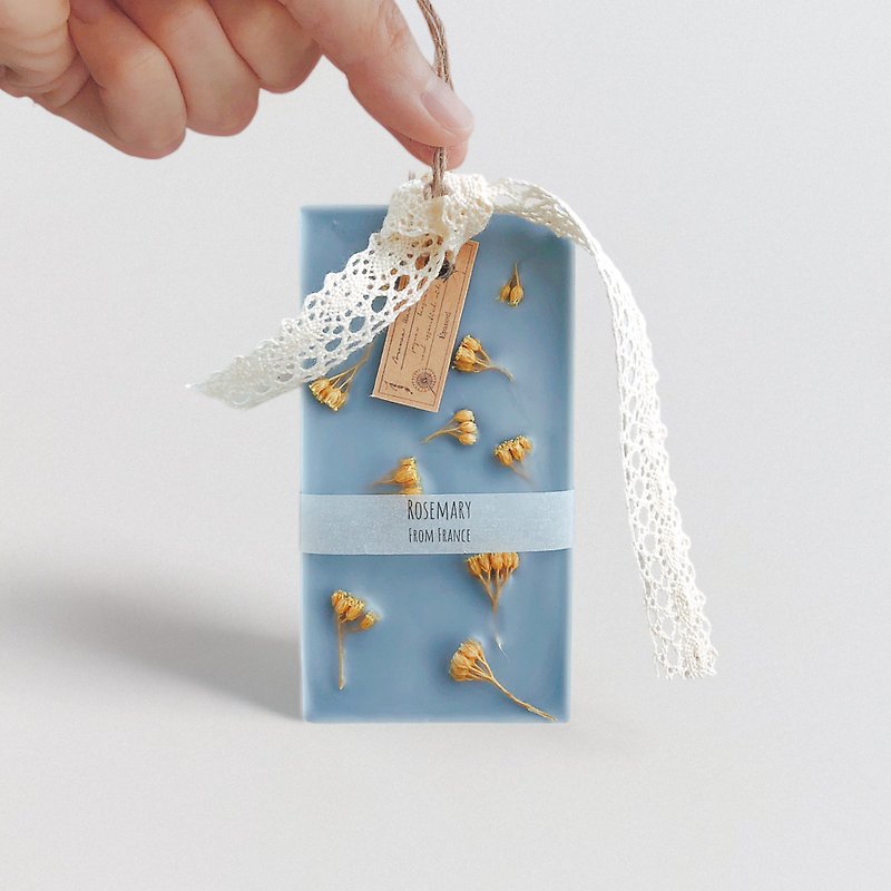 Aroma Wax Sachet - Achillea and Dull Blue Refreshing and stylish design in yellow and blue - น้ำหอม - ขี้ผึ้ง สีน้ำเงิน