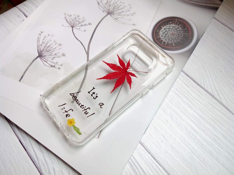Annys workshop手作押花手機殼, Samsung Galaxy S10e - 手機殼/手機套 - 樹脂 咖啡色