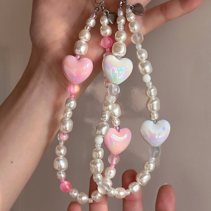 CHUBBY HEART PHONE STRAP - 其他 - 其他材質 
