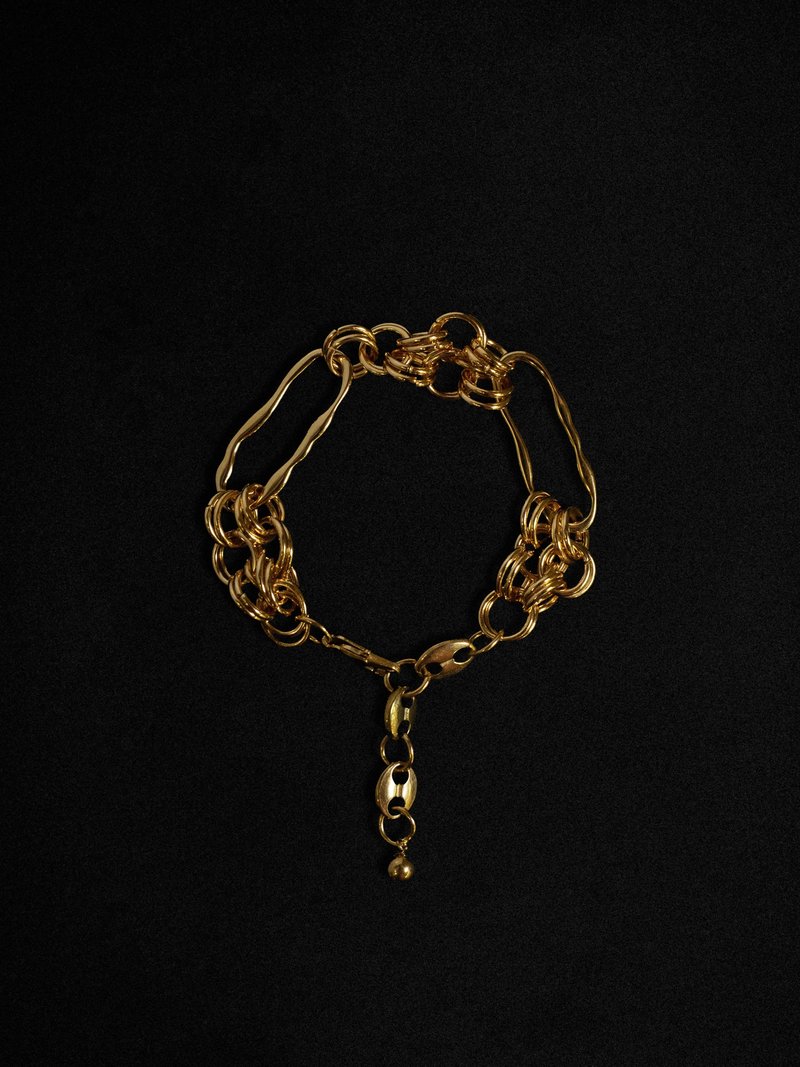 YARD YARN — Lumy Bracelet - 手鍊/手環 - 不鏽鋼 金色