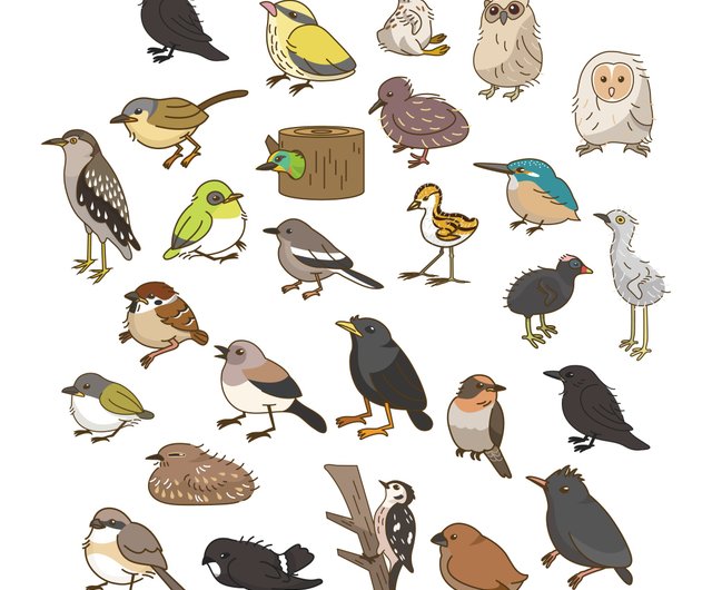 D bird stickers  chirp bird 26 into - Shop Bird KaFe Stickers