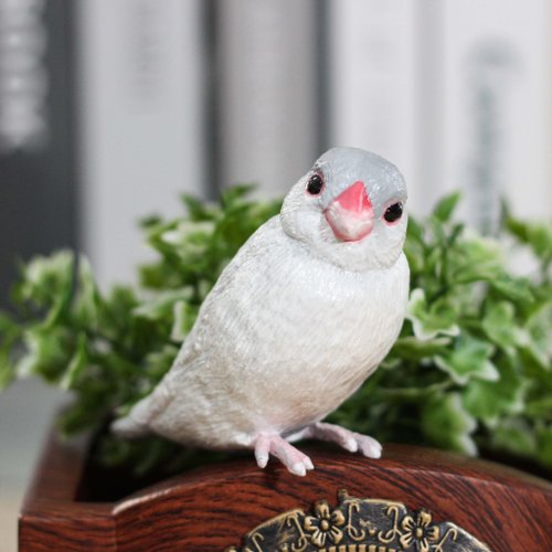 呆呆沒手作 Daidaimei 【客製寵物模型】白文鳥 毛小孩 公仔 紀念 配件 訂製 7-8公分