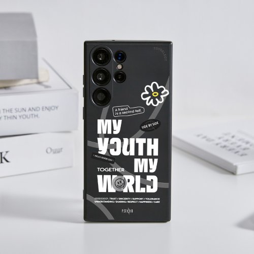 TOYSELECT P.STAR My Youth純色矽膠SAMSUNG手機殼-霧黑色