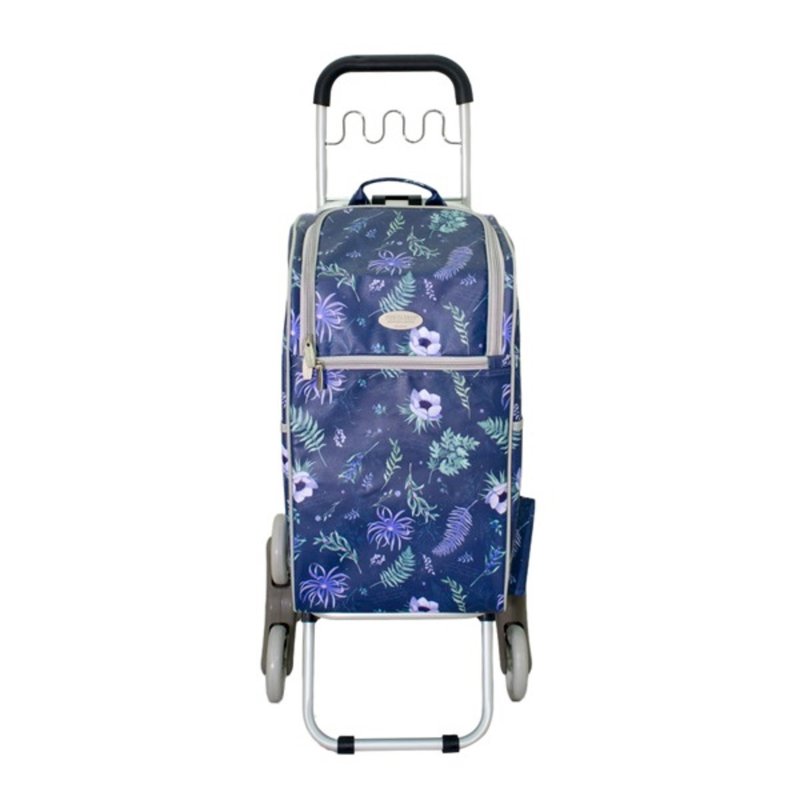 The carros卡蘿 30L 保溫保冷三輪波浪掛勾折疊購物車-仲夏之夜 - 露營用品 - 防水材質 