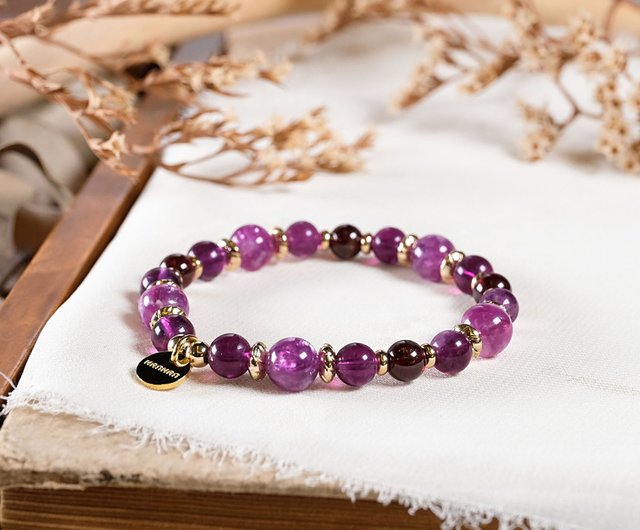 Purple deals garnet bracelet