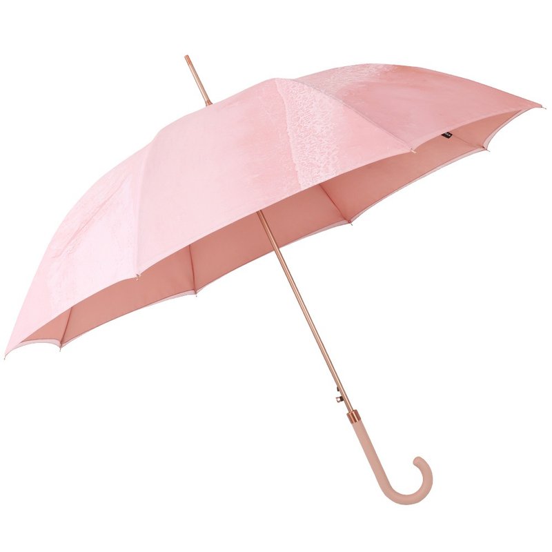 [Dazhenfeng Umbrella x Designer Cai Huizhen] KIULA Sea Waltz Double-layer Automatic Straight Umbrella - ร่ม - วัสดุอื่นๆ สึชมพู