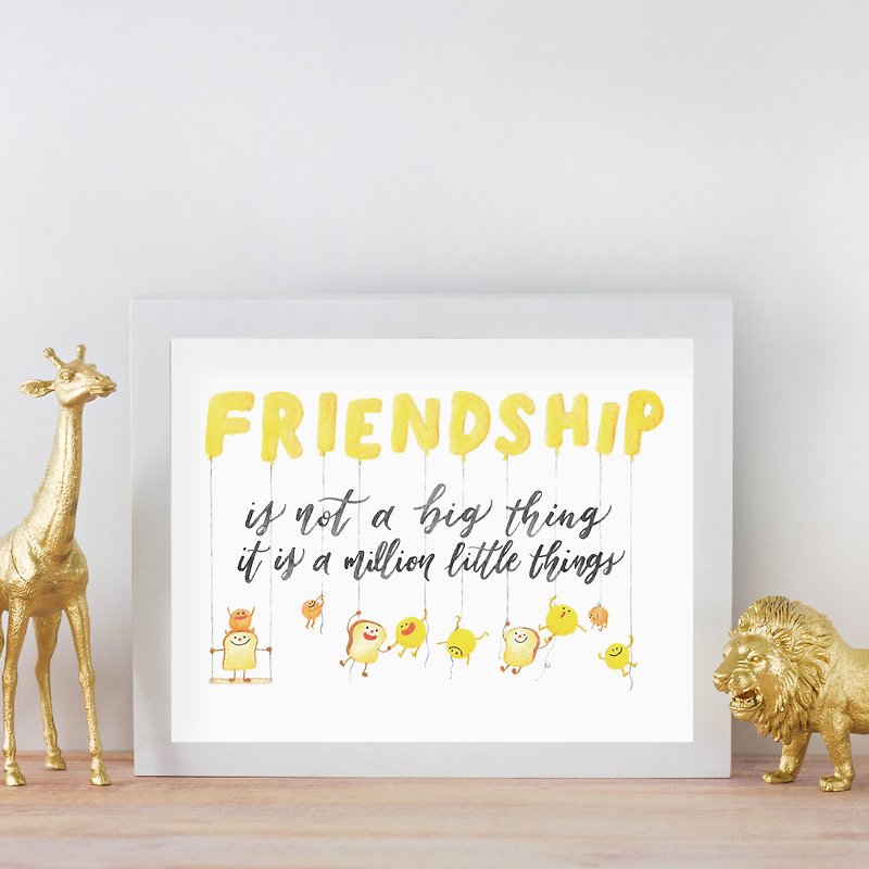 Friendship Art Print - การ์ด/โปสการ์ด - กระดาษ ขาว