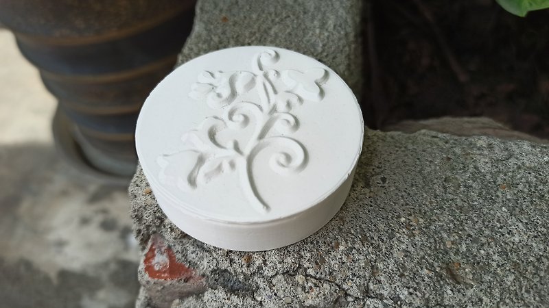 Flower type Aroma Stone - Fragrances - Other Materials White