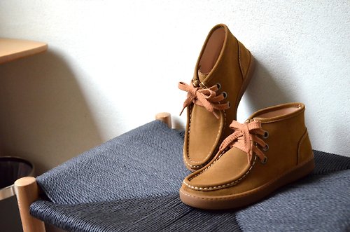 La Brisa 台南製鞋 棕色__3M防水-麂皮短靴 A1105(灰/棕 2色)