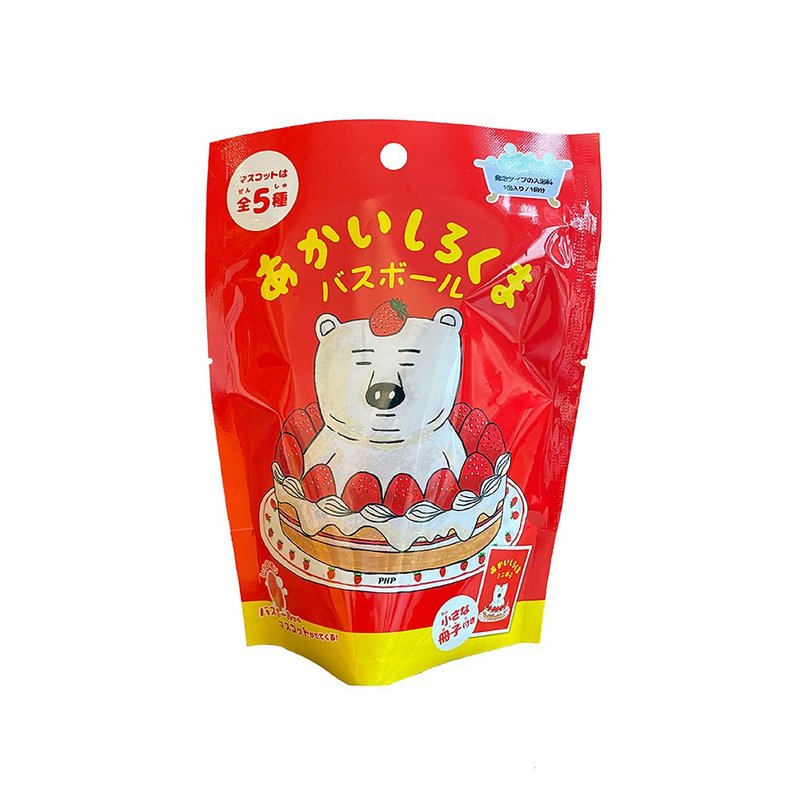 紅色的白熊入浴球 - 寶寶/兒童玩具/玩偶 - 其他材質 多色