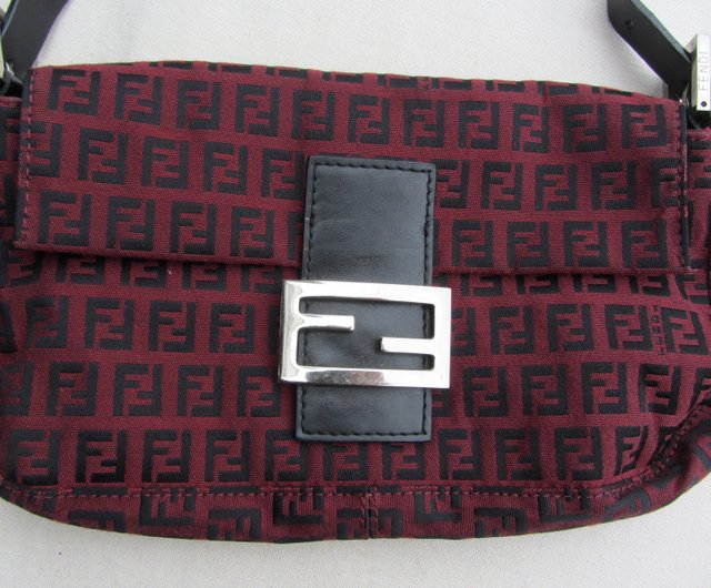 OLD-TIME] Early second-hand old bags Italian-made FENDI handbag shoulder bag  - Shop OLD-TIME Vintage & Classic & Deco Storage - Pinkoi