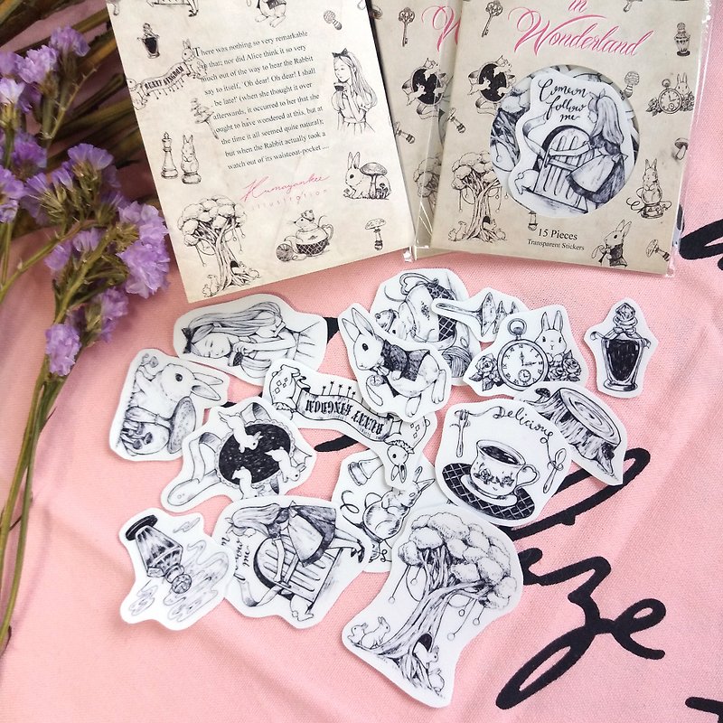 Alice in Wonderland Stickers - สติกเกอร์ - กระดาษ 
