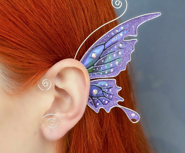 Fairy ear cuffs no piercing, elf ears - Shop tanny bunny Earrings &  Clip-ons - Pinkoi