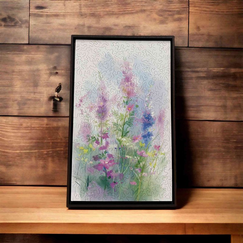 莫待無花-普羅旺斯黎明【壁虎拼圖】 - 擺飾/家飾品 - 木頭 白色