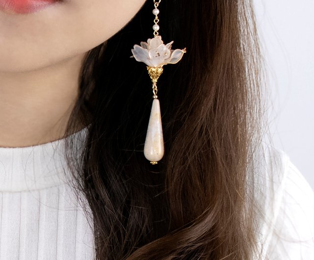 OVER THE MOON。Pearl Earrings - Shop 0924 Laboratory Earrings