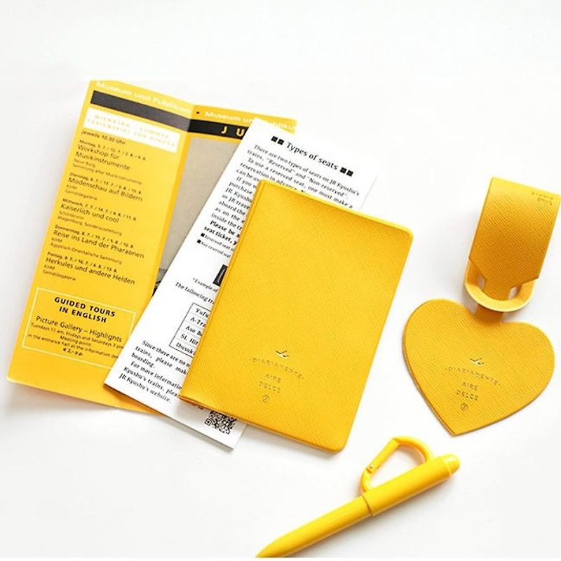 2NUL心動時刻護照套-檸檬黃,TNL85182 - 護照夾/護照套 - 塑膠 黃色