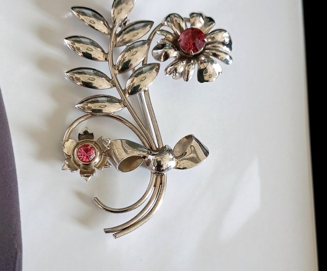 シルバーブローチ vintage 2個セット シルバーブローチ vintage