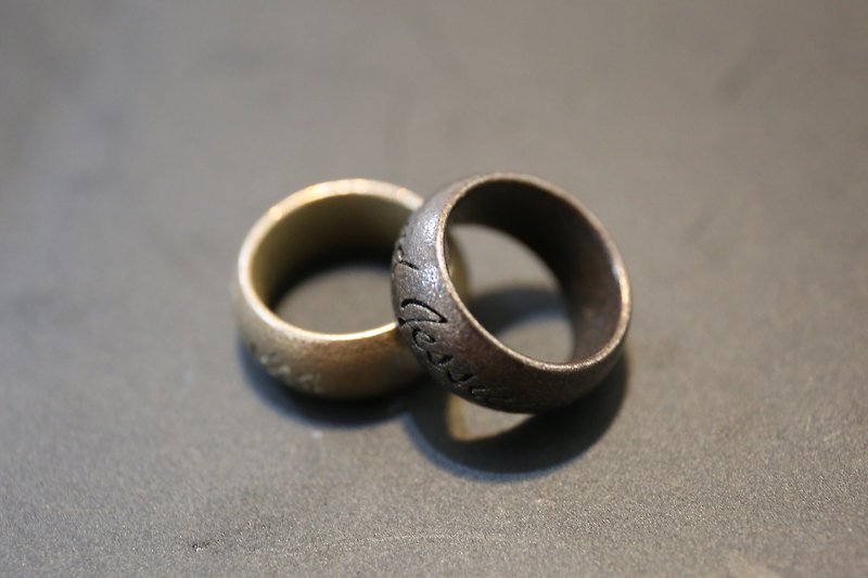 情侶訂製 3D金屬打印系列 - 幸福之戒 - 戒指 - 其他金屬 多色