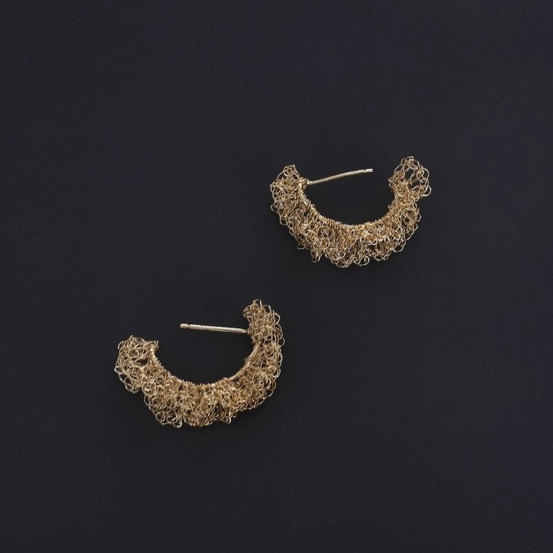 Moja Earrings - ต่างหู - โลหะ สีทอง