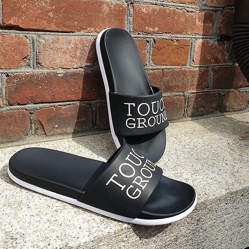 TOUCH GROUND Vintage Comfort Slide BLACK TGS8F801BK - รองเท้าแตะ - วัสดุอื่นๆ 