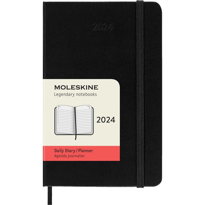 _勿上架_MOLESKINE 2024 日記手帳 12M 硬殼 口袋型 黑 燙金服務 - 筆記本/手帳 - 紙 黑色