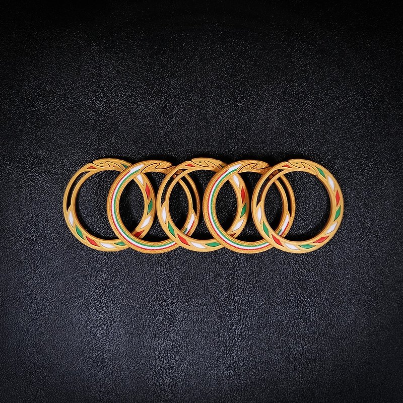 Universal Clip Ring (Pack of 5) - Multi-purpose Attachment Tool - ตะขอที่แขวน - พลาสติก หลากหลายสี