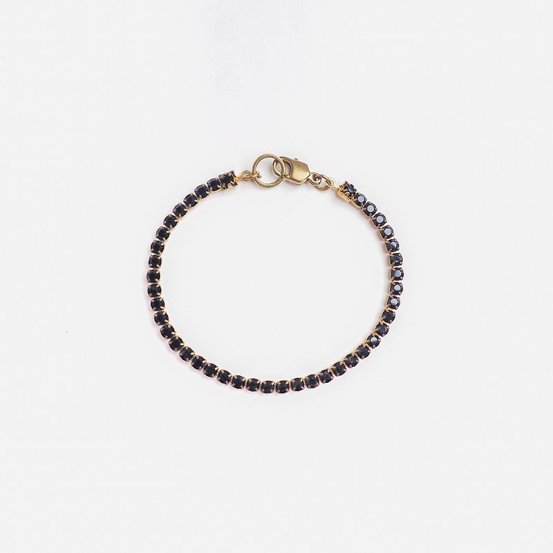 風信子手鍊 (黑) - Zircon bracelet (black) - 手鍊/手鐲 - 半寶石 黑色