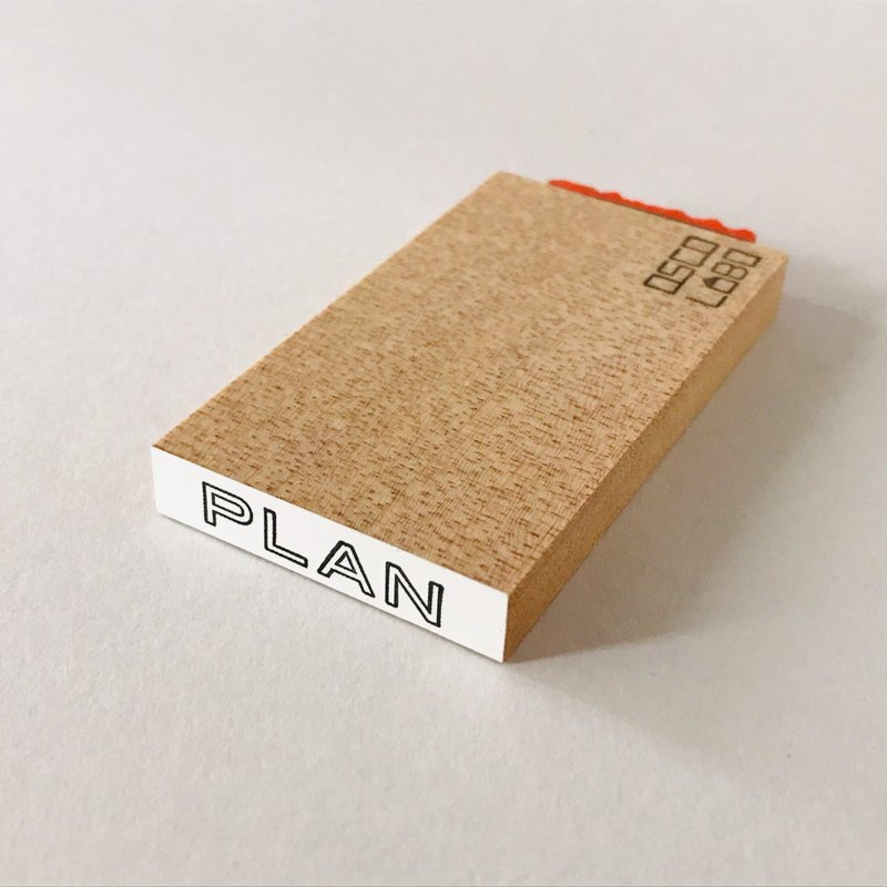 ジムスタンプ短 PLAN【計画】 - 印章/印台 - 橡膠 