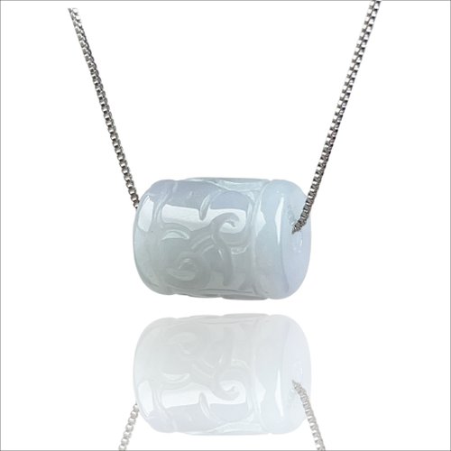 瓔珞珠寶盒 E.L.Jewelry Box 【萬事亨通】冰種翡翠雕花路路通項鍊| 天然緬甸玉翡翠A貨 | 送禮