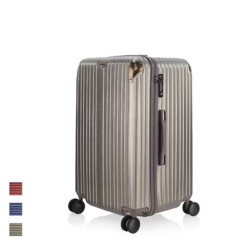 Olivia's 26-inch suitcase PC hairline sport suitcase AVT154 - Luggage & Luggage Covers - Plastic Multicolor