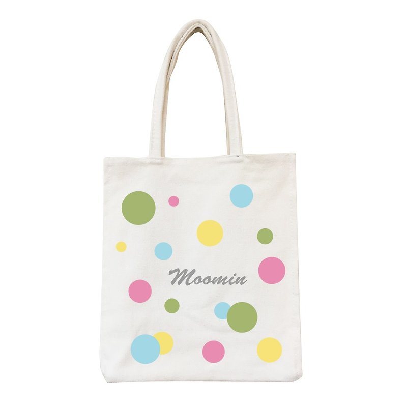 Moomin 噜噜 米 Authorization-Picnic Bag [Rainbow Bubble] - กระเป๋าถือ - ผ้าฝ้าย/ผ้าลินิน หลากหลายสี
