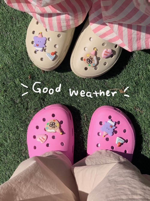 Luckyzoo Birthday可愛立體矽膠crocs洞洞鞋鞋花鞋扣裝飾智必星