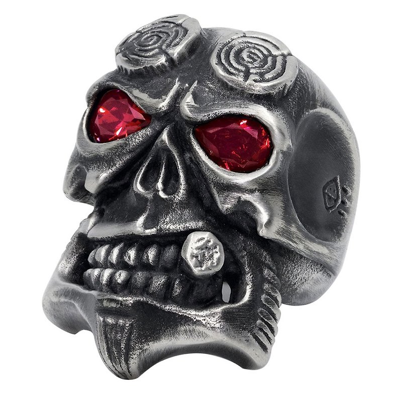 Hell Monster Skull Knight Ring - General Rings - Other Materials Silver