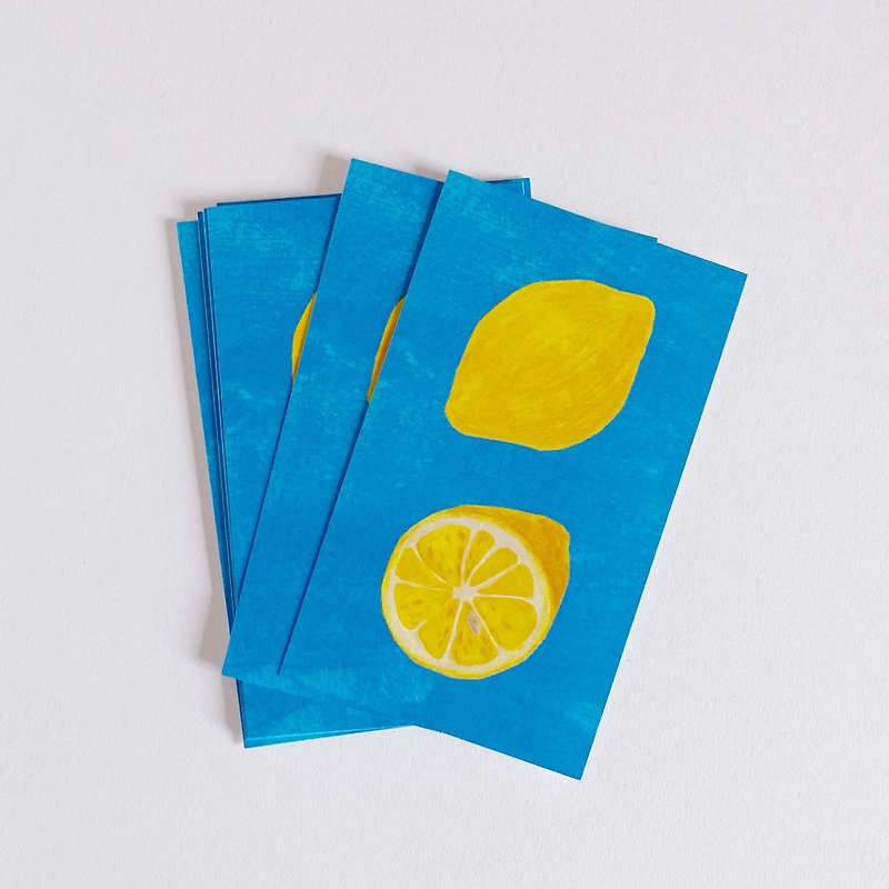 メッセージカード　レモン　10枚セット - カード・はがき - 紙 イエロー