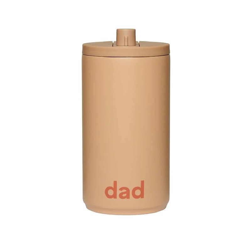 350ml direct drinking thermos cup – milk tea color (dad style) - Vacuum Flasks - Other Materials Yellow