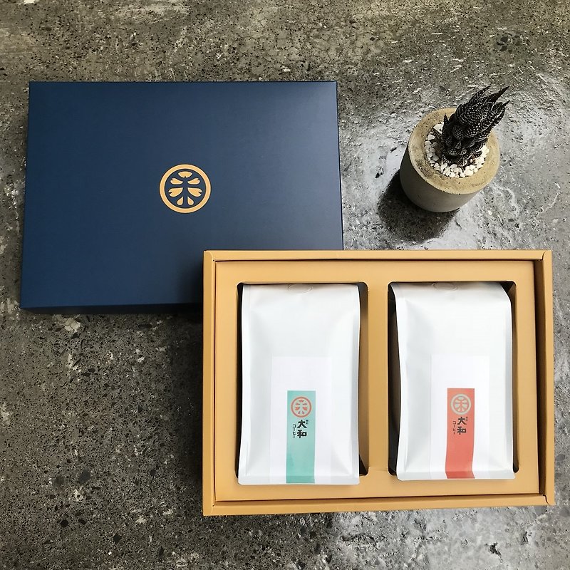 -Yamato Coffee Gift Box-2 In Half Pound Bean Gift Box - กาแฟ - วัสดุอื่นๆ 
