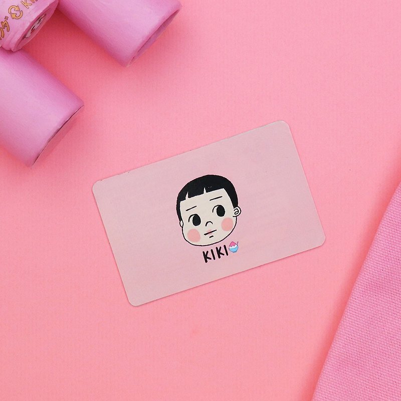 キキ Conveniently super pink snack area / leisure card sticker (two sets) - Stickers - Paper Pink