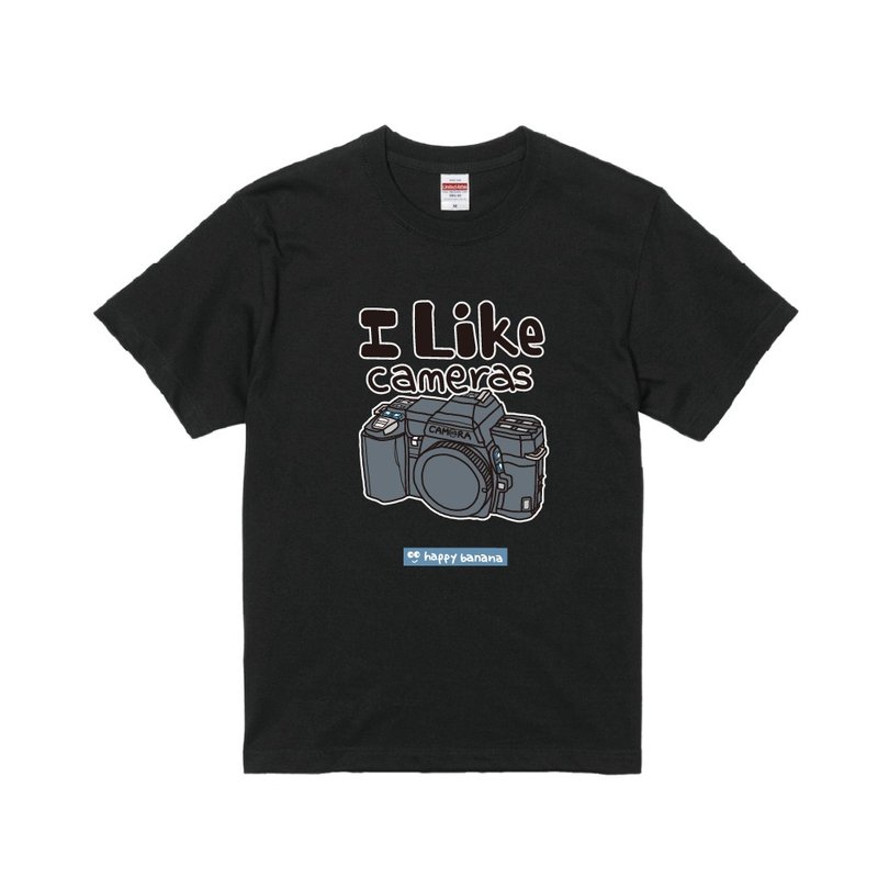 I Like Cameras 短T 底片相機造型 T-shirt  FILM Camera A001 - 男 T 恤 - 棉．麻 多色