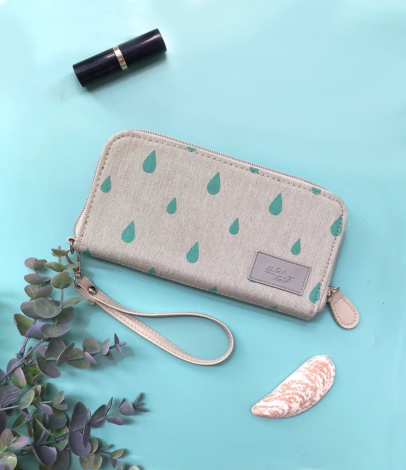 green printed wallet - Wallets - Polyester Green