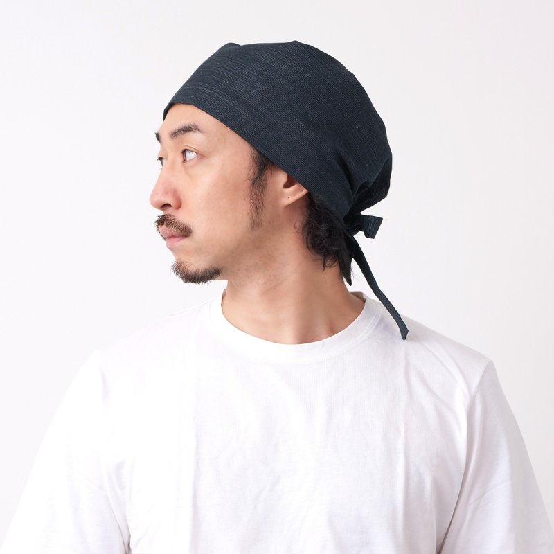 Japanese Cotton Bandana Cap Hat Sushi Headwrap Hair Tie Scarf for Men and Women - หมวก - ผ้าฝ้าย/ผ้าลินิน 